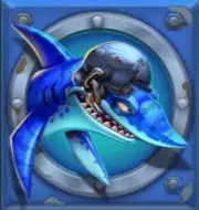 Blauwe haai symbool