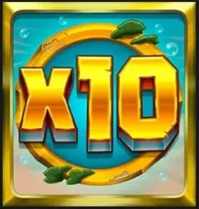 Multiplikator-Symbol mit x10 erhöht alle aktiven Sofortpreise im Slot