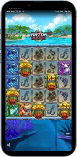 Razor Returns free spins functie met multiplier mechaniek